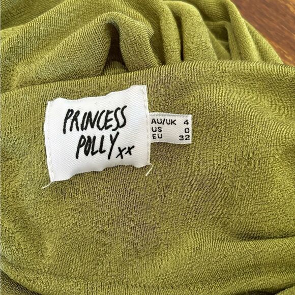 Princess Polly green strappy cutout mini dress size 0 y2k - Picture 2 of 6